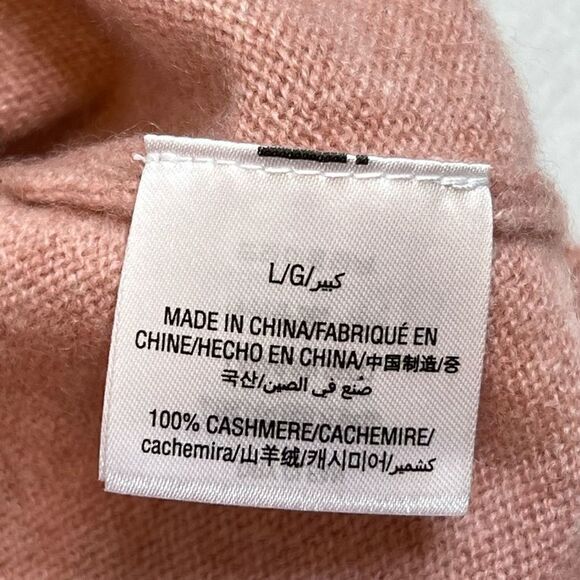Charter Club luxury cashmere Bella rose crew neck sweater size L - Picture 11 of 16